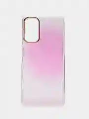 Фуксия силиконовый чехол Samsung M52 рисунком,из органического стекла