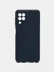 Синий силикон матовый чехол для Samsung A03, A23, A33, A53, A73, A22, S21FE с защитой камеры
