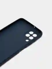 Синий силикон матовый чехол для Samsung A03, A23, A33, A53, A73, A22, S21FE с защитой камеры