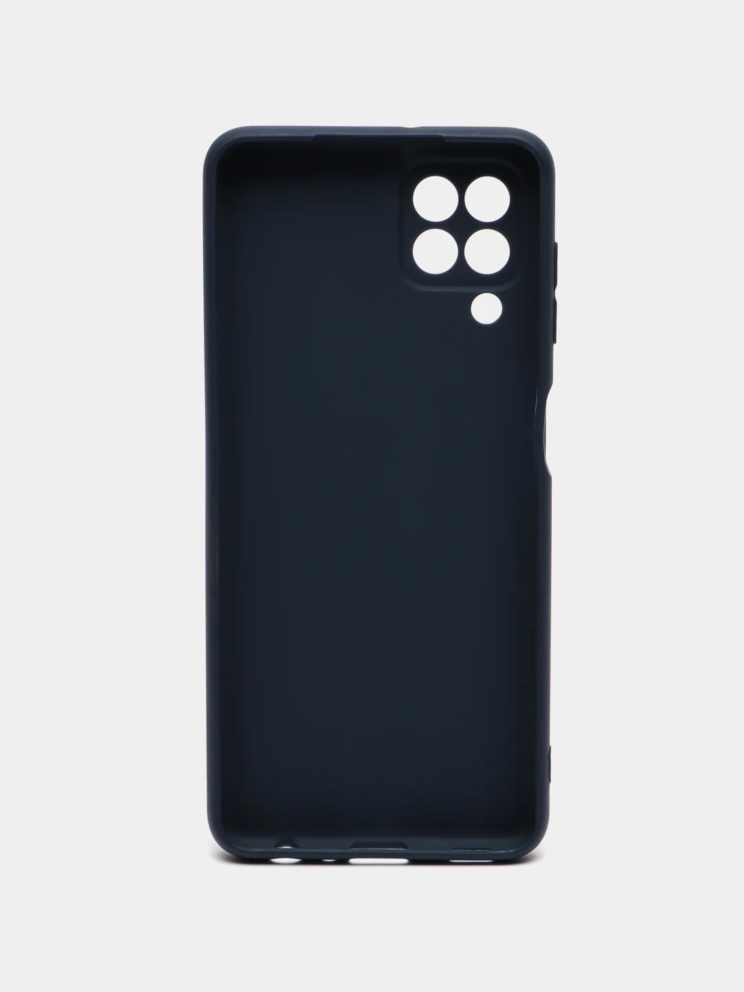 Синий силикон матовый чехол для Samsung A03, A23, A33, A53, A73, A22, S21FE с защитой камеры