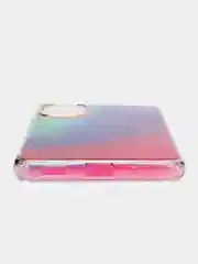 Индиго силиконовый чехол Samsung M52 рисунком,из органического стекла