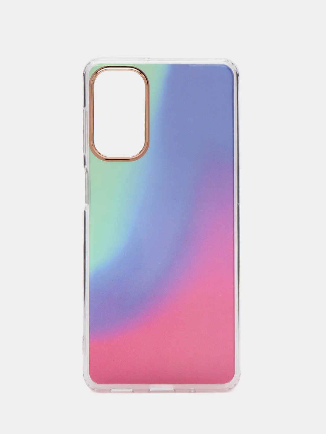 Индиго силиконовый чехол Samsung M52 рисунком,из органического стекла