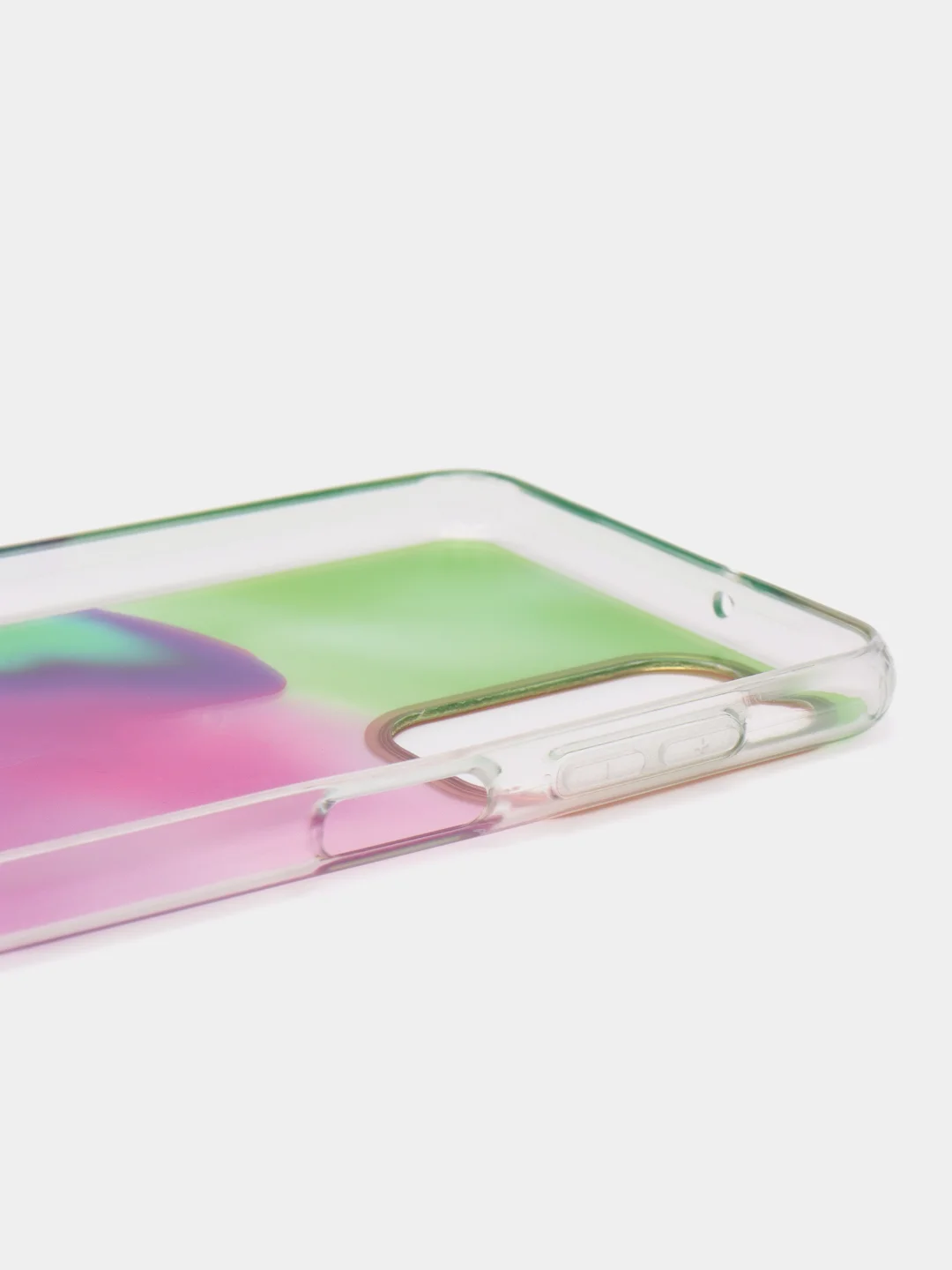Розовый силиконовый чехол Samsung M52 рисунком,из органического стекла