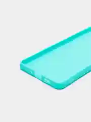 Бирюзовый силикон матовый чехол для Samsung A03, A23, A33, A53, A73, A22, S21FE с защитой камеры