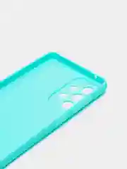 Бирюзовый силикон матовый чехол для Samsung A03, A23, A33, A53, A73, A22, S21FE с защитой камеры