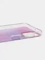 Лавандовый силиконовый чехол Samsung A22 рисунком,из органического стекла