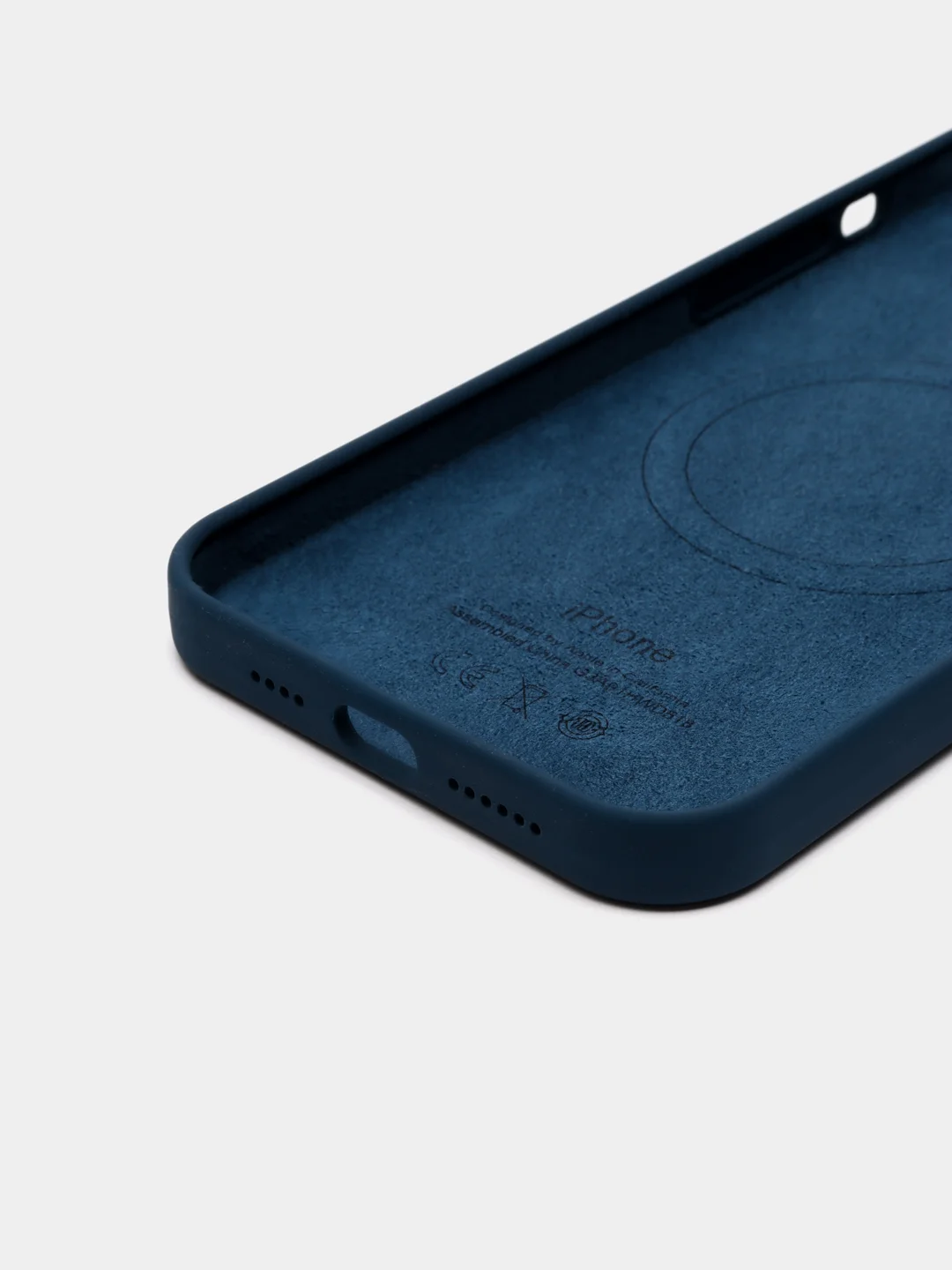 Синий меланж чехол Silicon case magsafe для iPhone 13 mini / 13 / 13 pro / 13 pro max