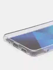Синий силиконовый чехол Samsung M52 рисунком,из органического стекла
