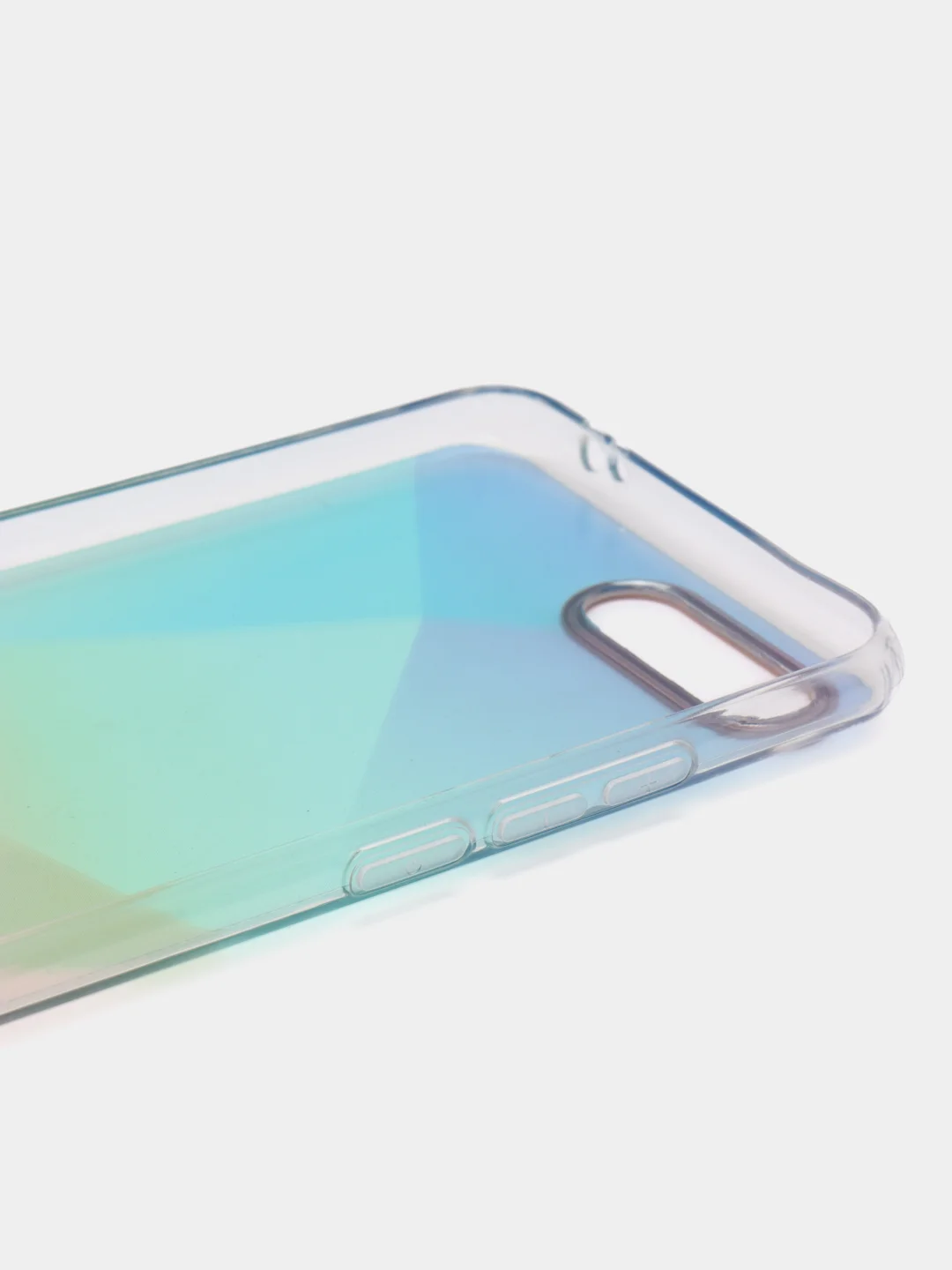 Мятный силиконовый чехол с защитой камеры для Honor 10 с рисунком,из органического стекла