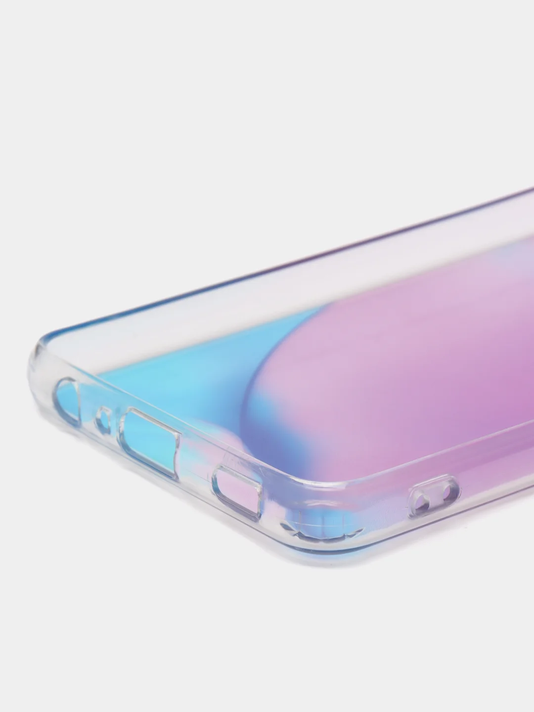 Лавандовый силиконовый чехол Samsung A32 рисунком,из органического стекла