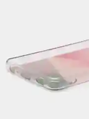 Сиреневый силиконовый чехол Samsung A32 рисунком,из органического стекла