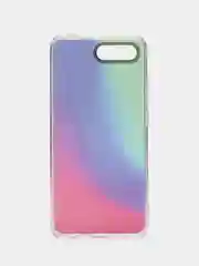 Индиго силиконовый чехол с защитой камеры для Honor 10 с рисунком,из органического стекла
