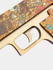 Бежевый деревянный пистолет резинкострел CS:GO