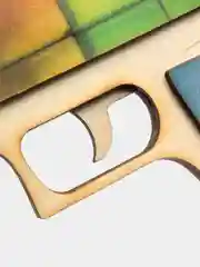 Багровый деревянный пистолет резинкострел CS:GO