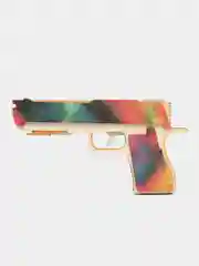 Аметистовый деревянный пистолет резинкострел CS:GO