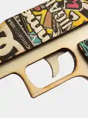 Разноцветный деревянный пистолет резинкострел CS:GO