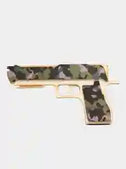 Фиолетовый деревянный пистолет резинкострел CS:GO