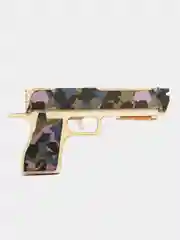 Фиолетовый деревянный пистолет резинкострел CS:GO