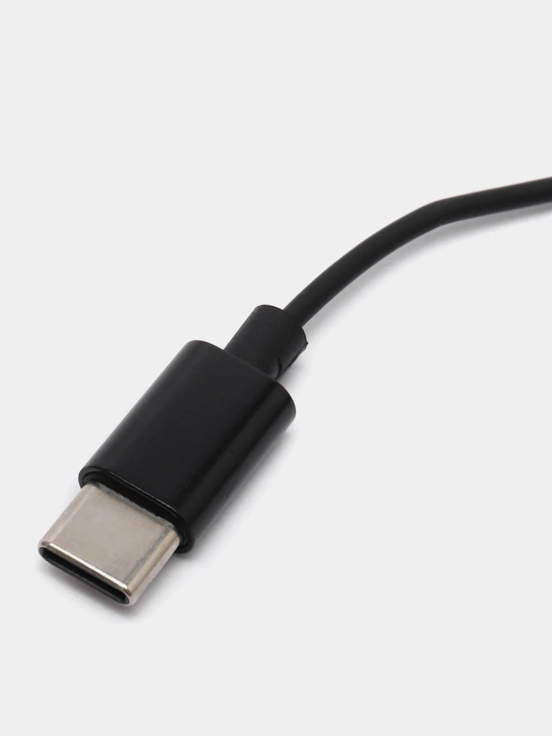 Микрофон петличный, проводной, с выходом Type-C, черный, 1,5 м