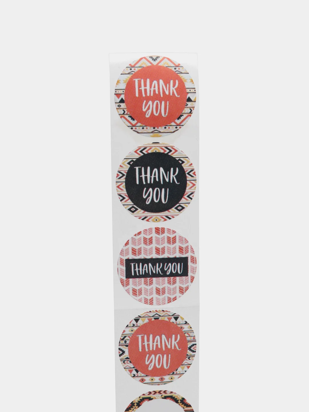 Бежевый набор наклеек с надписью "Thank you", "Спасибо"