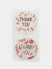 Карамельный набор наклеек с надписью "Thank you", "Спасибо"