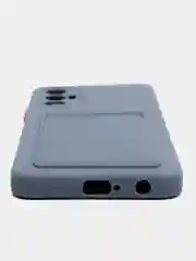 Синий меланж чехол для Tecno Spark 9 Pro, Camon 19/19 Pro, Tecno Pova 3, с отделением для карты