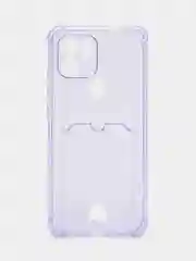 Лавандовый чехол Xiaomi Redmi A1 Plus A2+ Poco C51 Редми А1 Плюс прозрачный с карманом для карты
