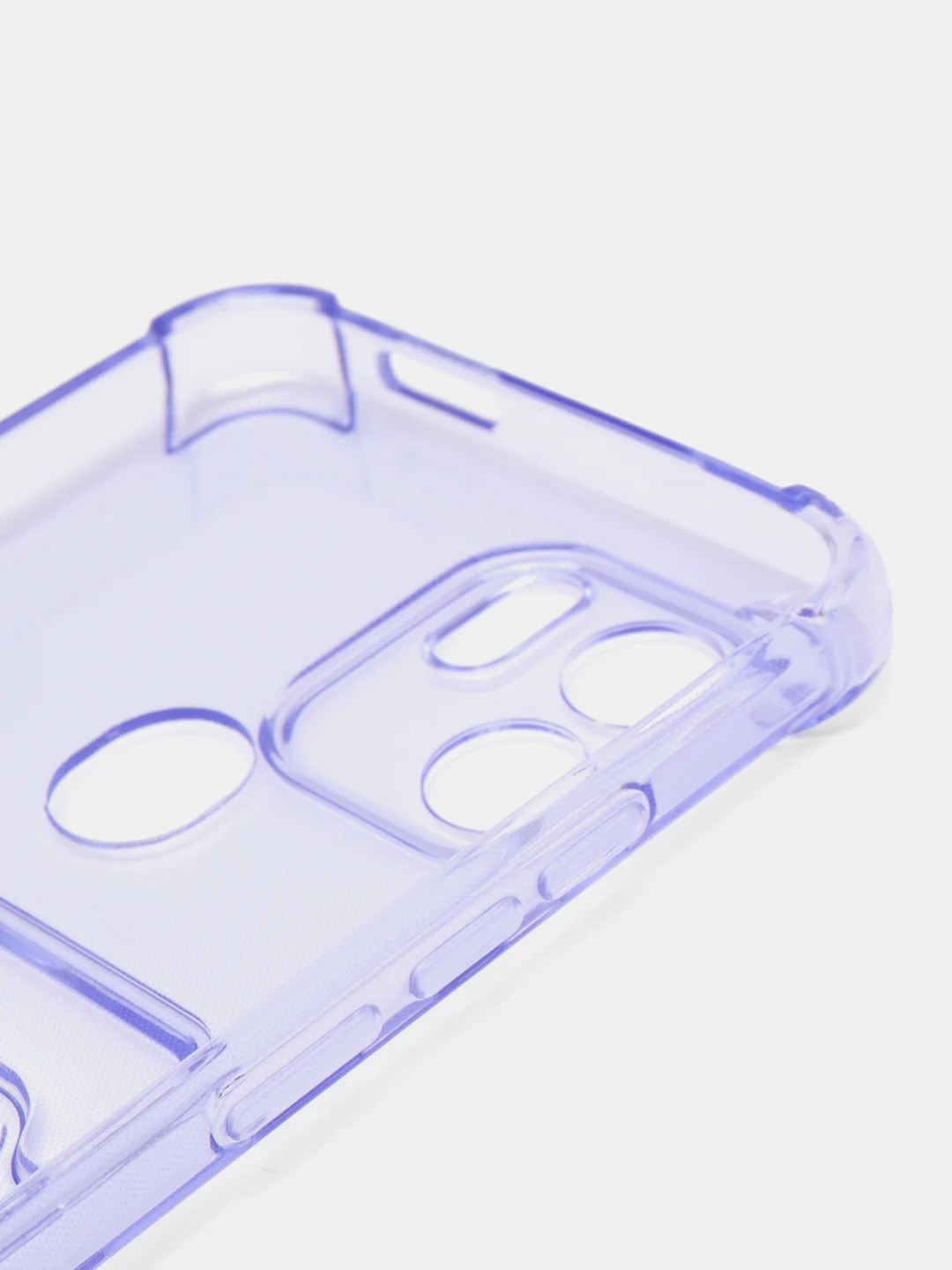 Лавандовый чехол Xiaomi Redmi A1 Plus A2+ Poco C51 Редми А1 Плюс прозрачный с карманом для карты
