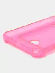 Фуксия чехол противоударный для Realme C31 / Реалми С31 прозрачный, с карманом для карты