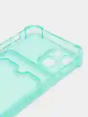 Салатовый чехол для iPhone 13 Mini с карманом для карт