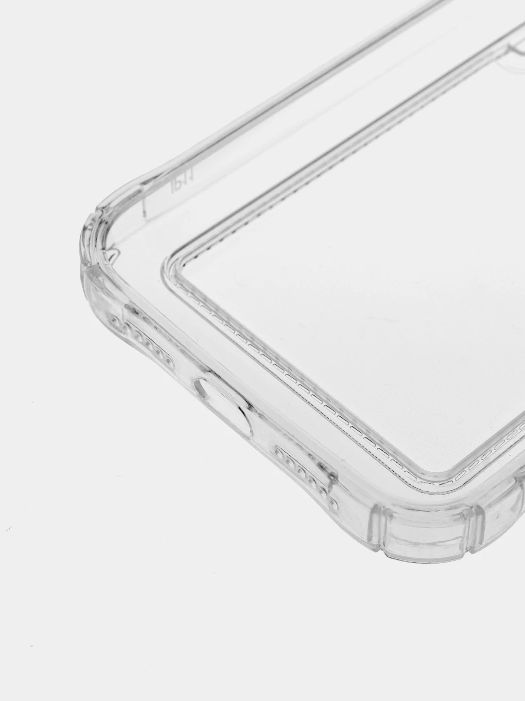 Прозрачный чехол iPhone 11, 15 Pro, 14 Max, 13, 12, XR, XS, 6, 7, 8 Plus, SE, с карманом для карт, прозрачный