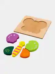 Розовый пазлы детские объемные,деревянные, развивающая игрушка головоломка,пазл вкладыш,монтессори