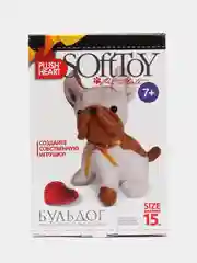 Набор для рукоделия Плюшевое сердце. Мягкая игрушка своими руками Бульдог. Plush Heart