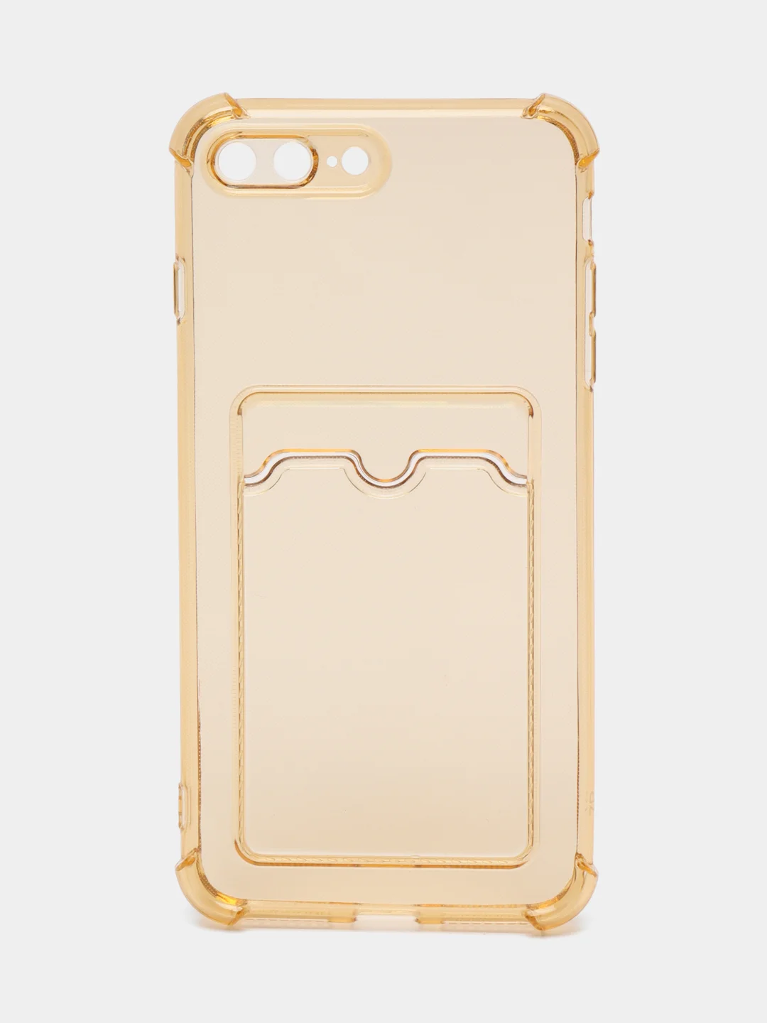 Бронзовый чехол для iPhone 7,8 PLUS с карманом для карт