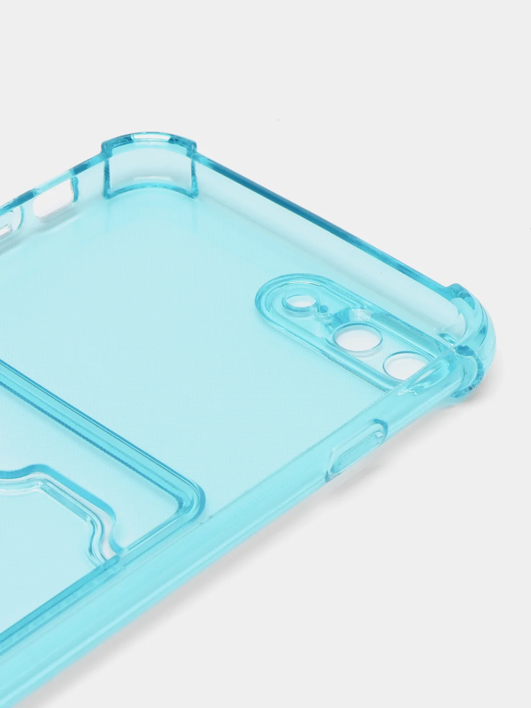 Бирюзовый чехол для iPhone 7,8 PLUS с карманом для карт