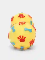 Желтый игрушка для собак "Косточка", с пищалкой