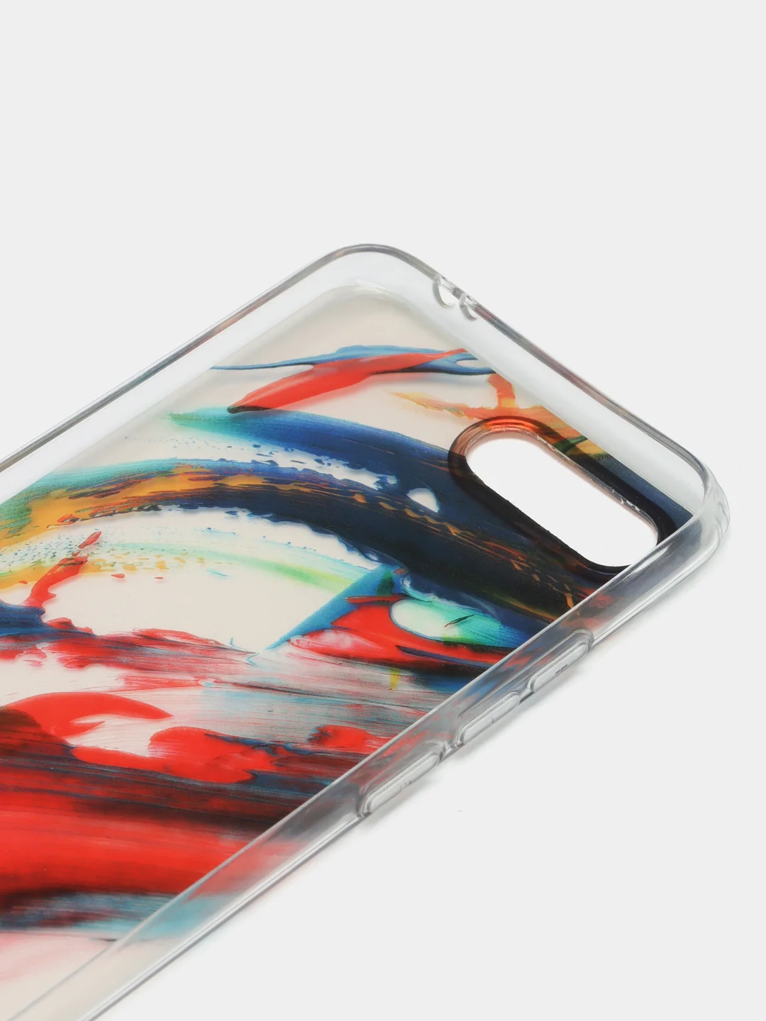 Алый силиконовый чехол с защитой камеры для Honor 10 с рисунком,из органического стекла