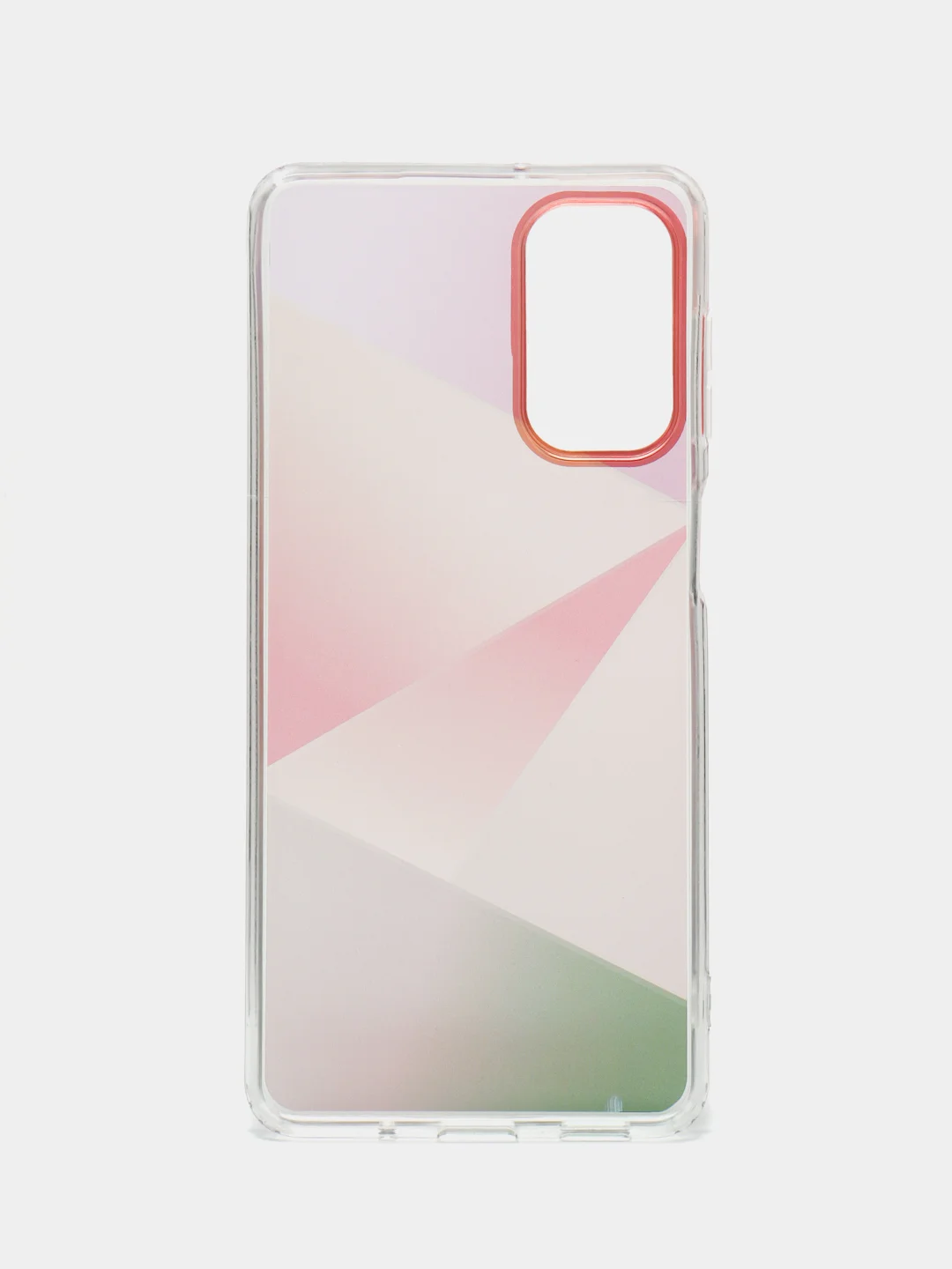 Розовый силиконовый чехол Samsung M52 рисунком,из органического стекла