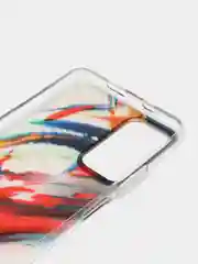 Алый чехол силиконовый для Note 11, с рисунком, из органического стекла