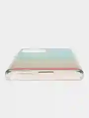 Мятный силиконовый чехол Mi 11t рисунком,из органического стекла