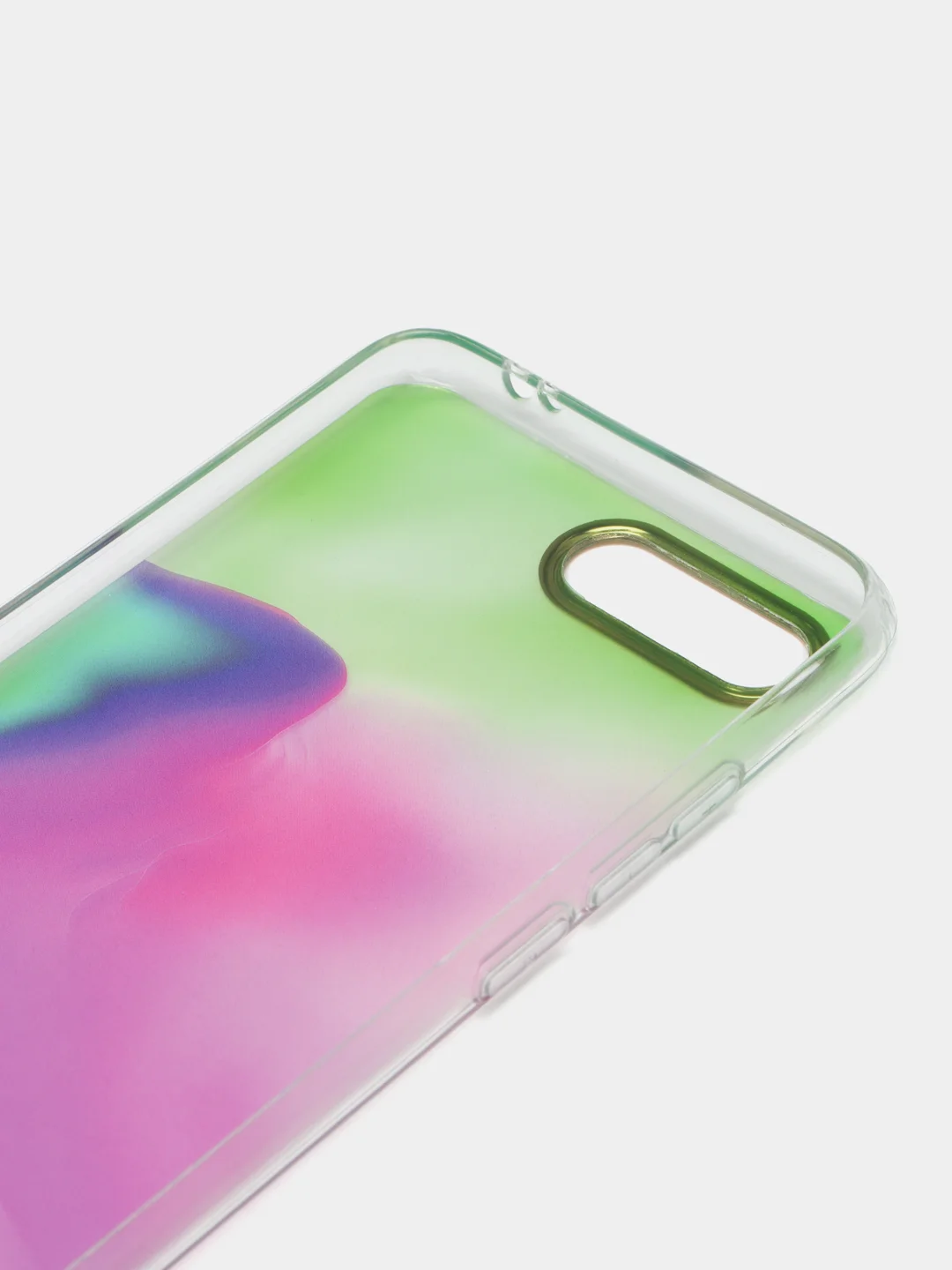 Салатовый силиконовый чехол с защитой камеры для Honor 10 с рисунком,из органического стекла