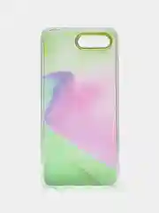 Салатовый силиконовый чехол с защитой камеры для Honor 10 с рисунком,из органического стекла