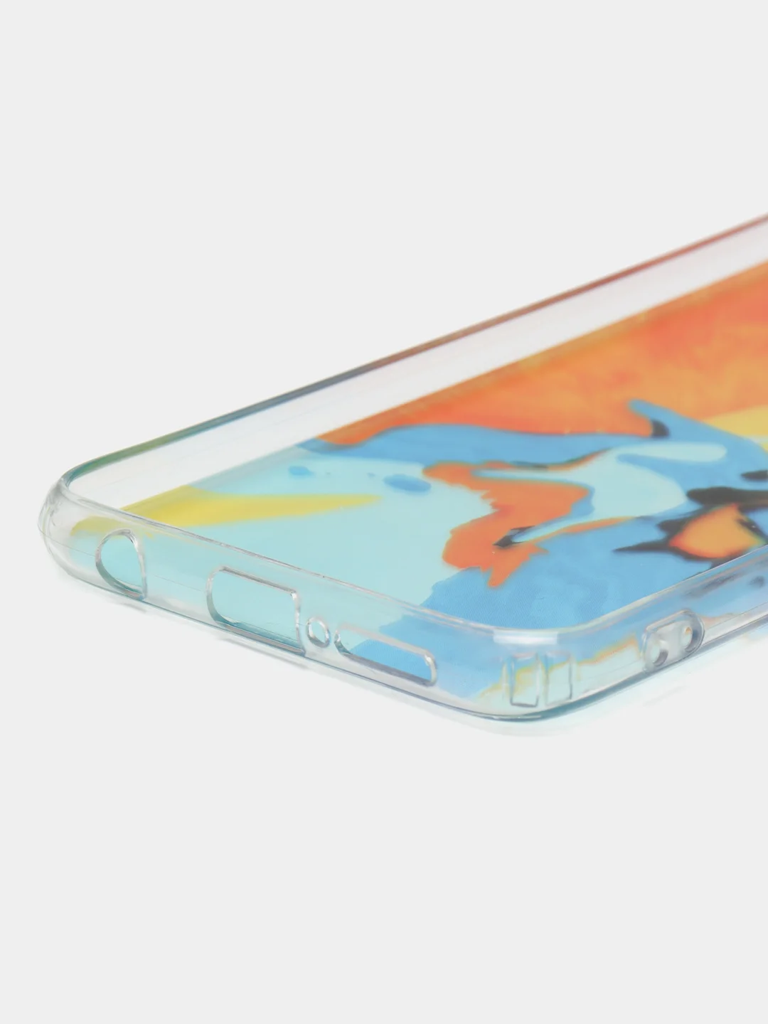 Оранжевый силиконовый чехол с защитой камеры для Honor 10 с рисунком,из органического стекла