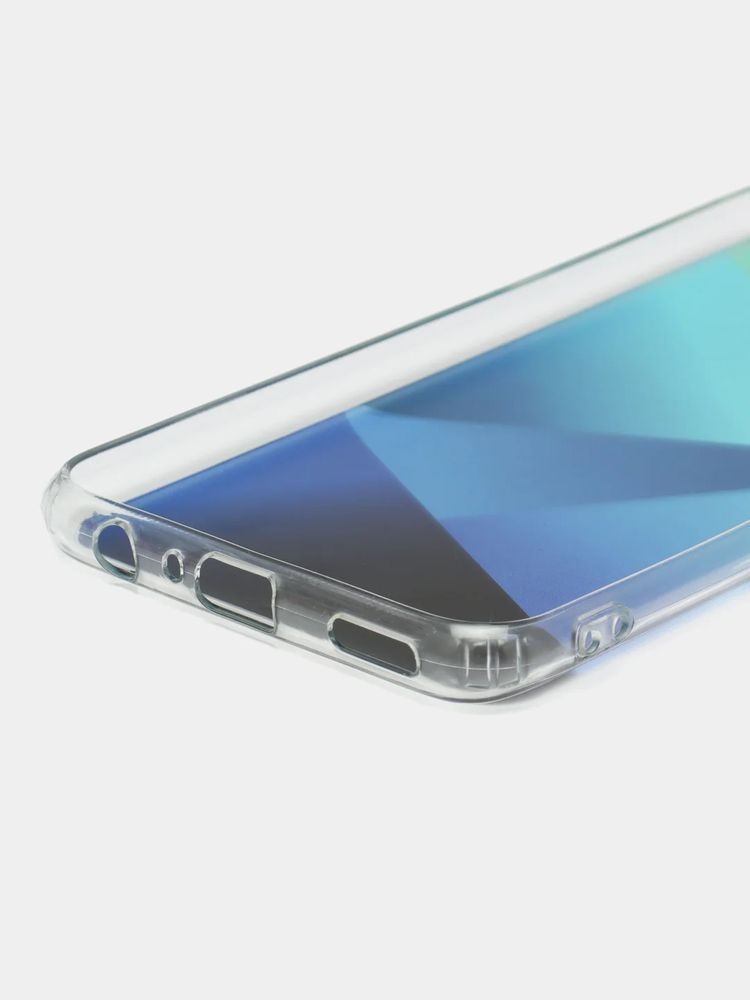 Синий силиконовый чехол с защитой камеры для Honor 10 с рисунком,из органического стекла
