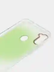 Лайм силиконовый чехол Samsung A11 M11 рисунком,из органического стекла