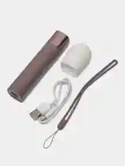 Фиолетовый фонарь портативный Xiaomi Solove X3s Portable Flashlight Power Bank