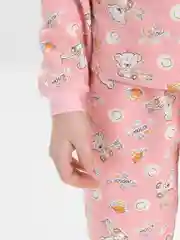 Кораллово-розовый пижама утепленная для девочек