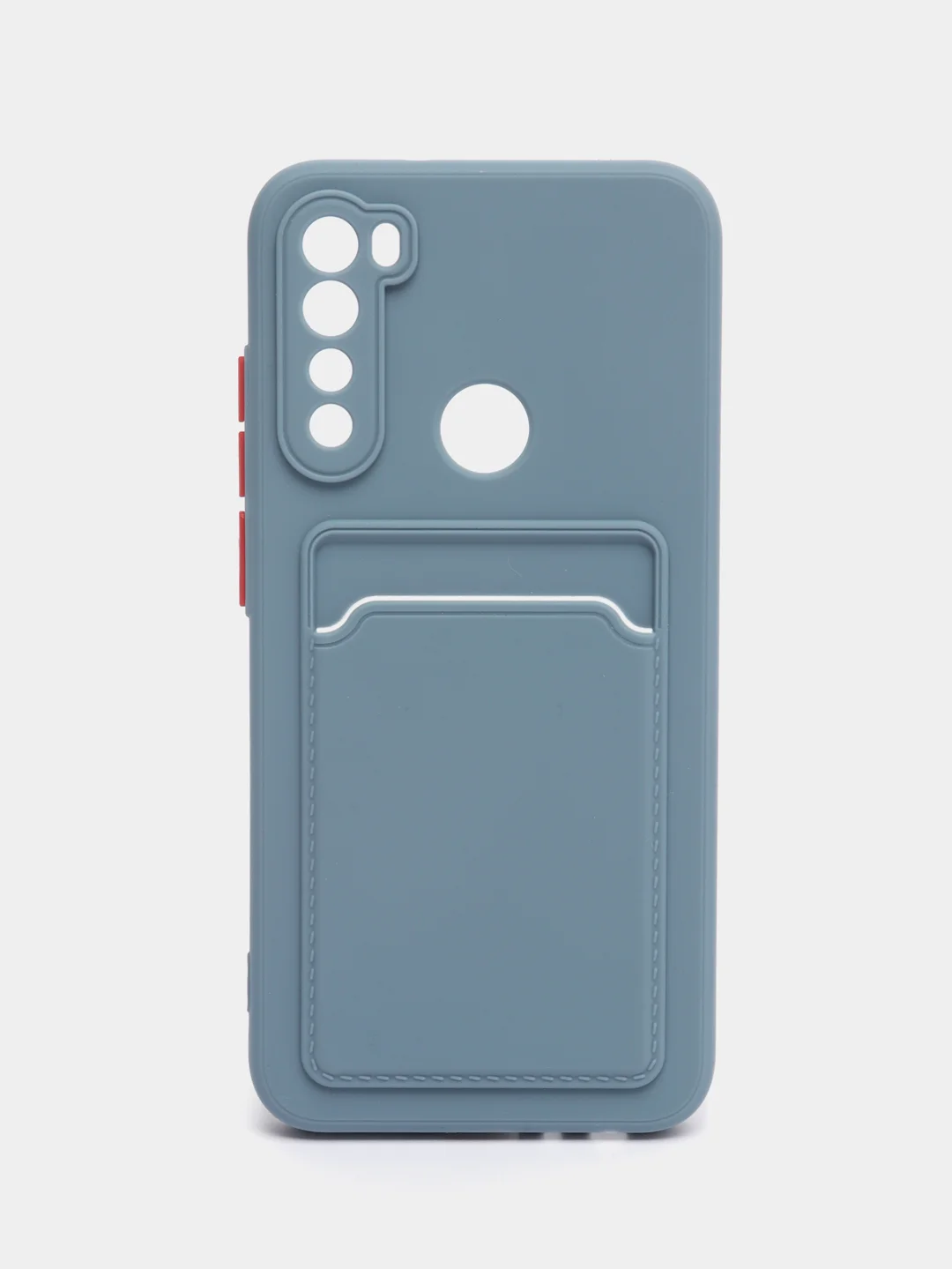 Синий меланж чехол с карманом для карт Xiaomi Redmi Note 8 Pro 9 9A 9C 9T 10 10C 10A 11 Lite 11T Pro