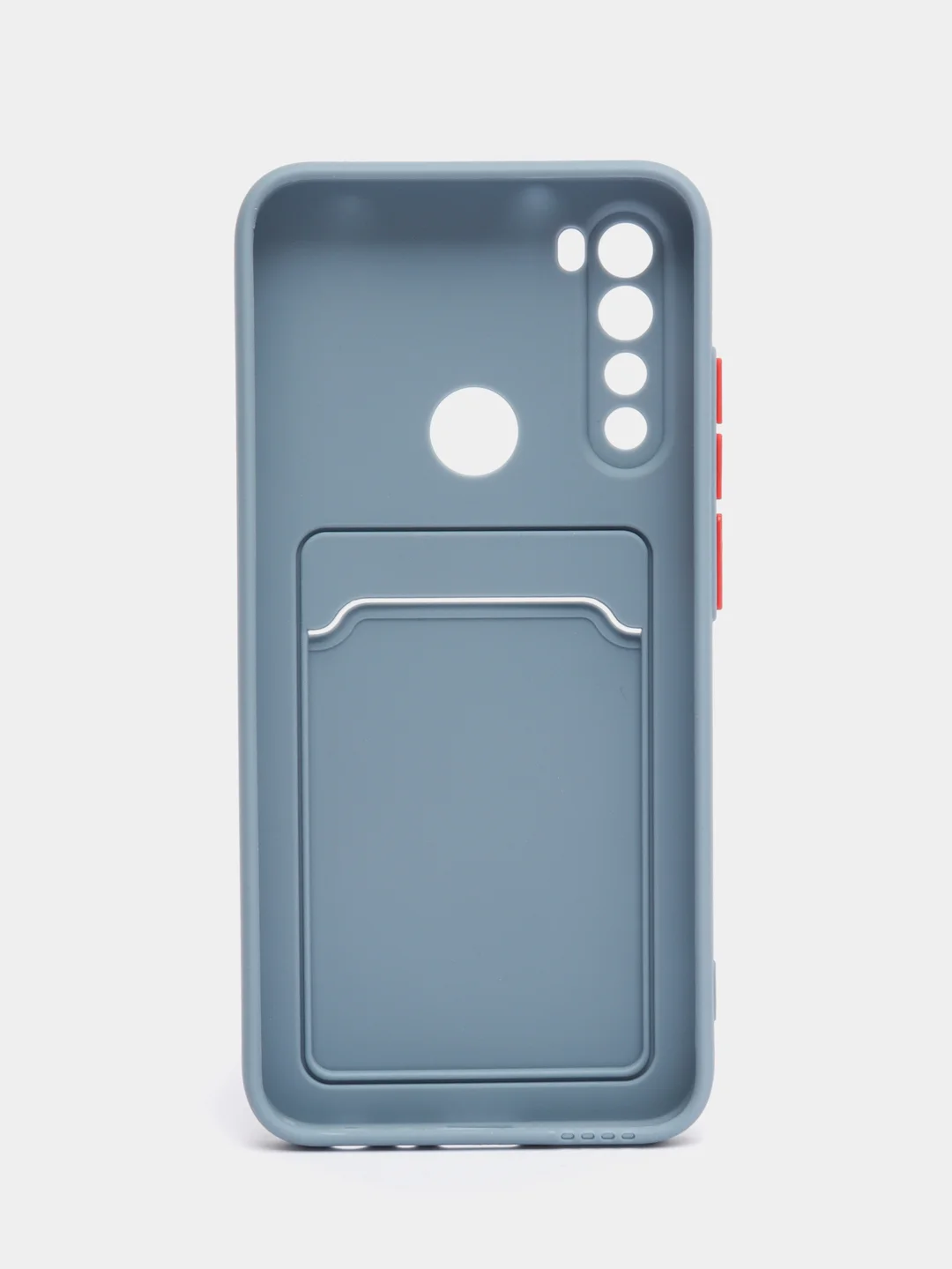 Синий меланж чехол с карманом для карт Xiaomi Redmi Note 8 Pro 9 9A 9C 9T 10 10C 10A 11 Lite 11T Pro