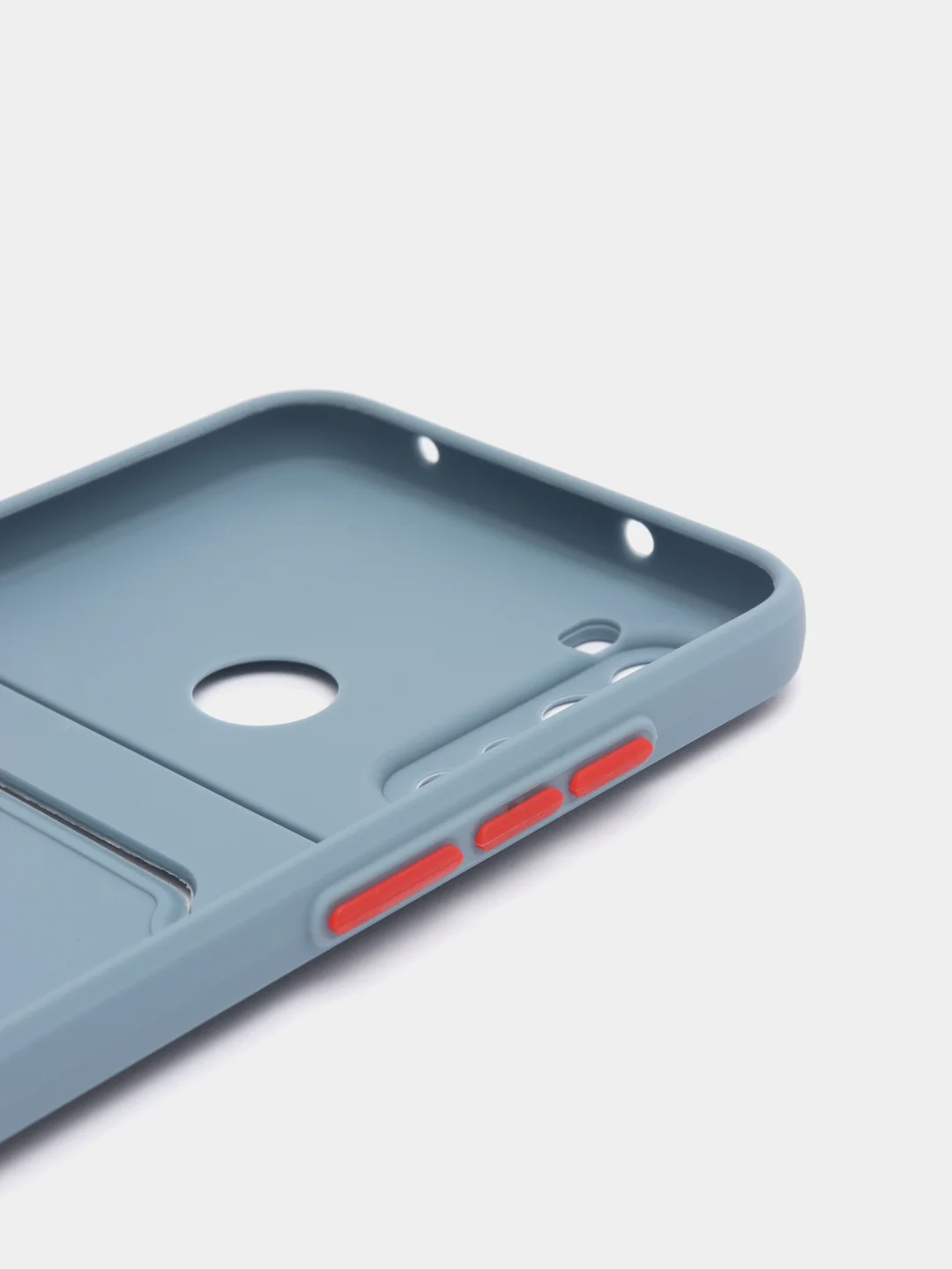 Синий меланж чехол с карманом для карт Xiaomi Redmi Note 8 Pro 9 9A 9C 9T 10 10C 10A 11 Lite 11T Pro